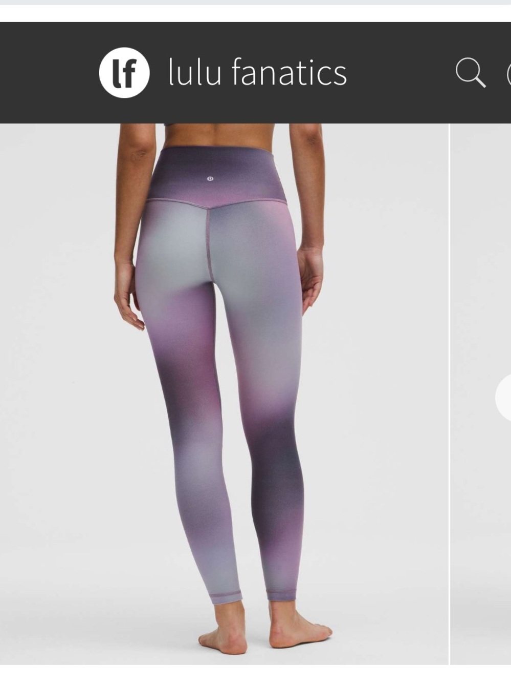 NWT Lululemon Align High-Rise Pant 25" Sz 2 Aurora Haze Purple Multi